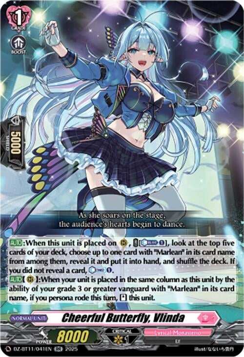 Image for Cheerful Butterfly, Vlinda (DZ-BT11/041EN) - Cardfight Vanguard