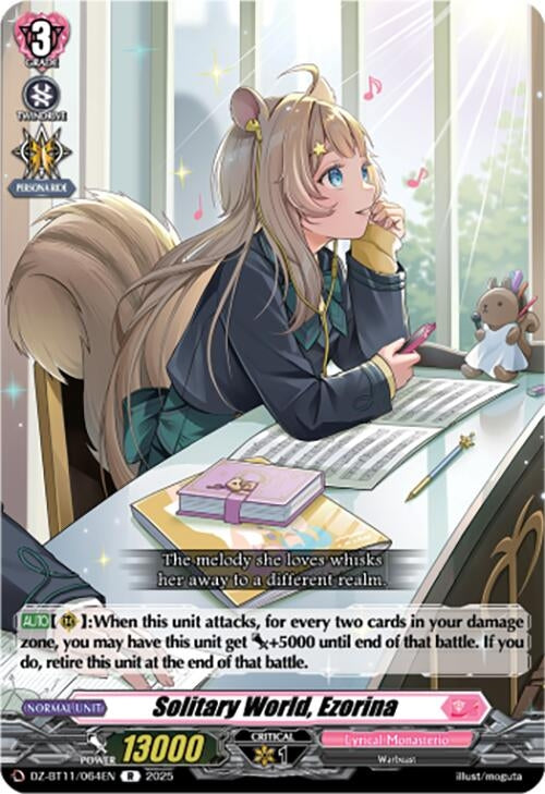 Image for Solitary World, Ezorina (DZ-BT11/064EN) - Cardfight Vanguard