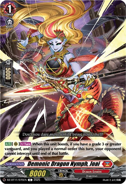 Image for Demonic Dragon Nymph, Joai (DZ-BT11/075EN) - Cardfight Vanguard