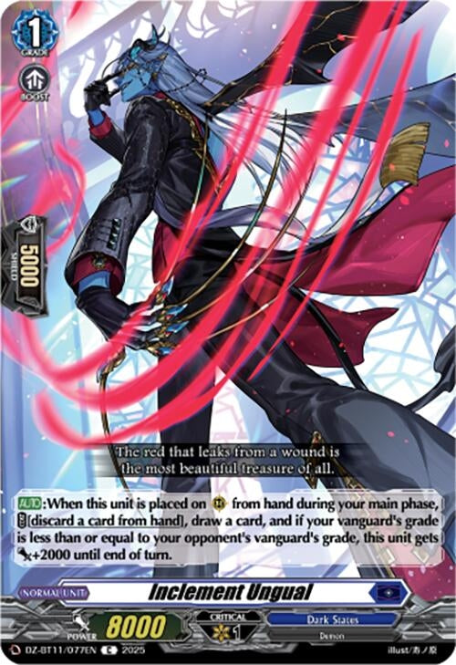 Image for Inclement Ungual (DZ-BT11/077EN) - Cardfight Vanguard