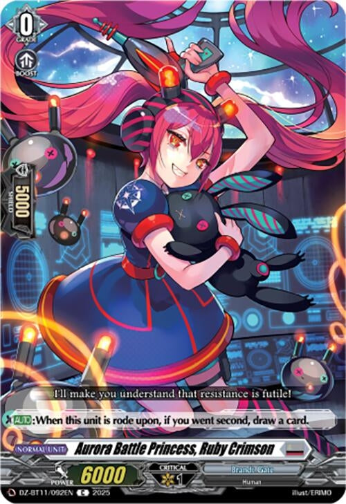 Image for Aurora Battle Princess, Ruby Crimson (DZ-BT11/092EN) - Cardfight Vanguard