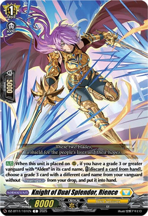 Knight of Dual Splendor, Rience (DZ-BT11/101EN)