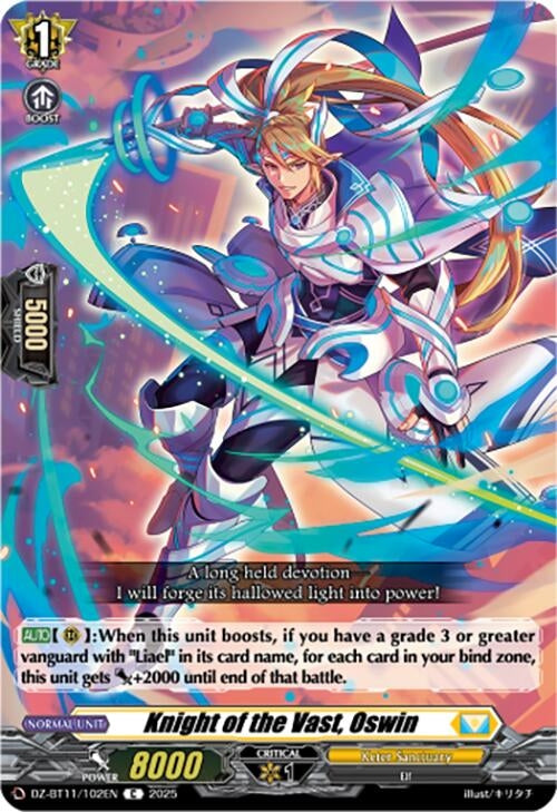 Image for Knight of the Vast, Oswin (DZ-BT11/102EN) - Cardfight Vanguard