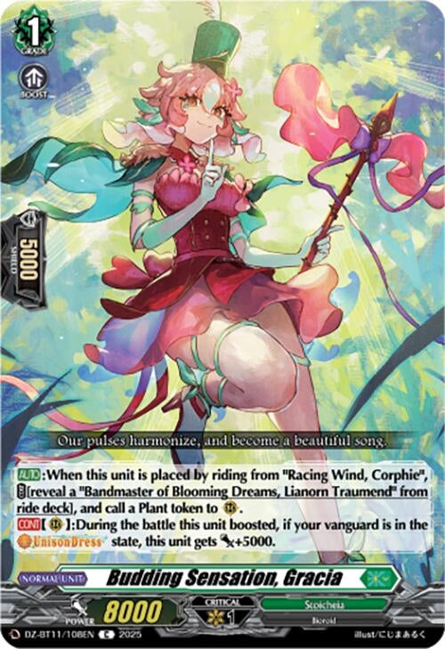 Image for Budding Sensation, Gracia (DZ-BT11/108EN) - Cardfight Vanguard