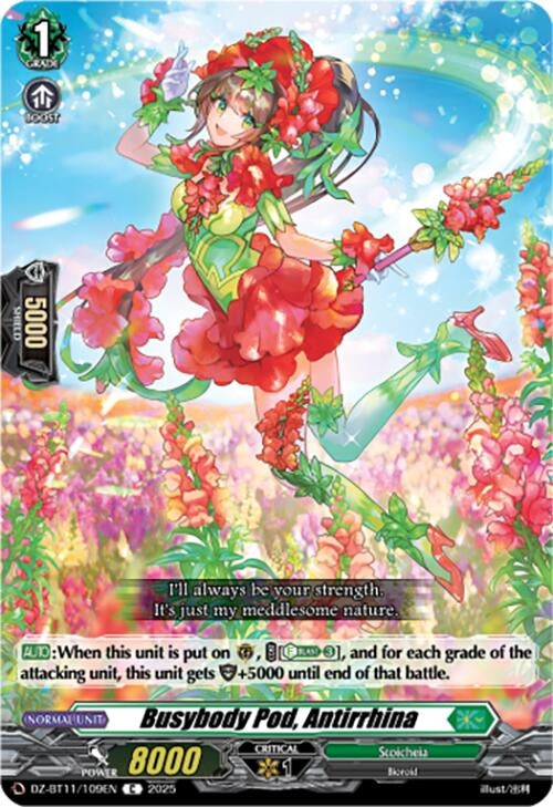 Image for Busybody Pod, Antirrhina (DZ-BT11/109EN) - Cardfight Vanguard