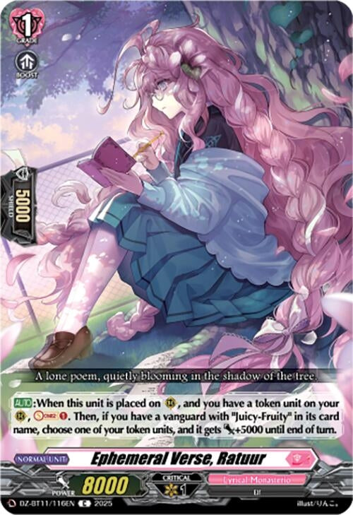 Image for Ephemeral Verse, Ratuur (DZ-BT11/116EN) - Cardfight Vanguard