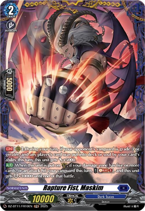 Image for Rapture Fist, Maskim (FR) (DZ-BT11/FR10EN) - Cardfight Vanguard