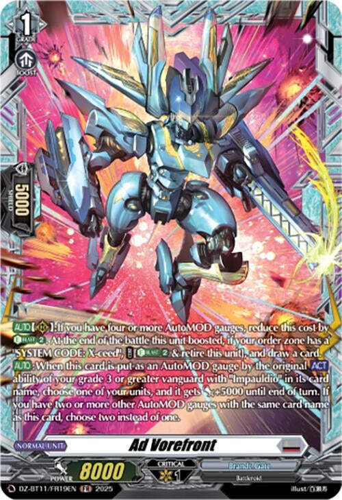 Image for Ad Vorefront (FR) (DZ-BT11/FR19EN) - Cardfight Vanguard