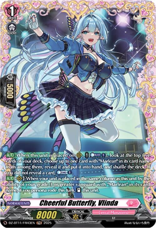 Image for Cheerful Butterfly, Vlinda (FR) (DZ-BT11/FR43EN) - Cardfight Vanguard