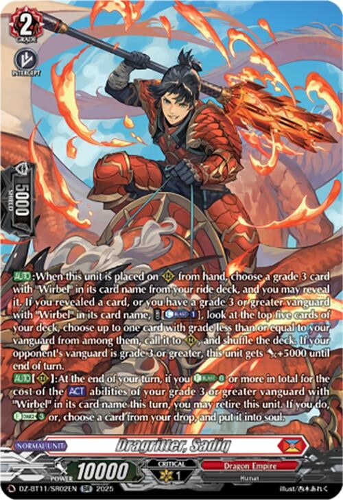 Image for Dragritter, Sadiq (SR) (DZ-BT11/SR02EN) - Cardfight Vanguard