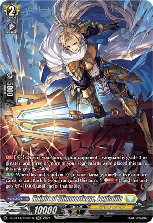 Image for Knight of Glimmerforge, Logistilla (SR) (DZ-BT11/SR25EN) - Cardfight Vanguard