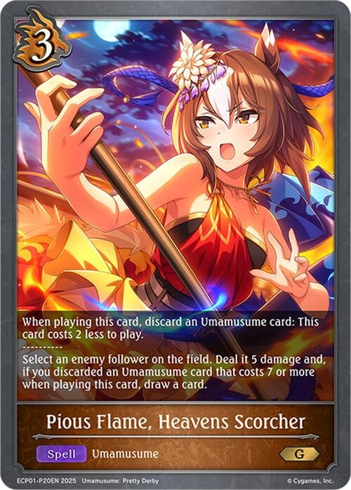 Image for Pious Flame, Heavens Scorcher - P20EN (Foil) (ECP01-P20EN) - Shadowverse: Evolve