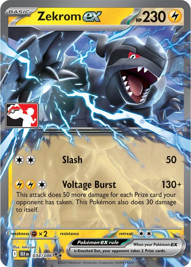 Zekrom ex - 034/086 (Left Stamp) (034/086)