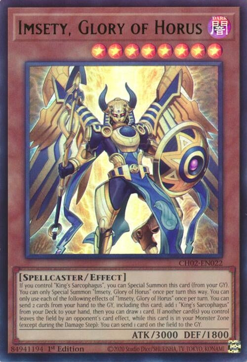 Image for Imsety, Glory of Horus (CH02-EN022) - YuGiOh