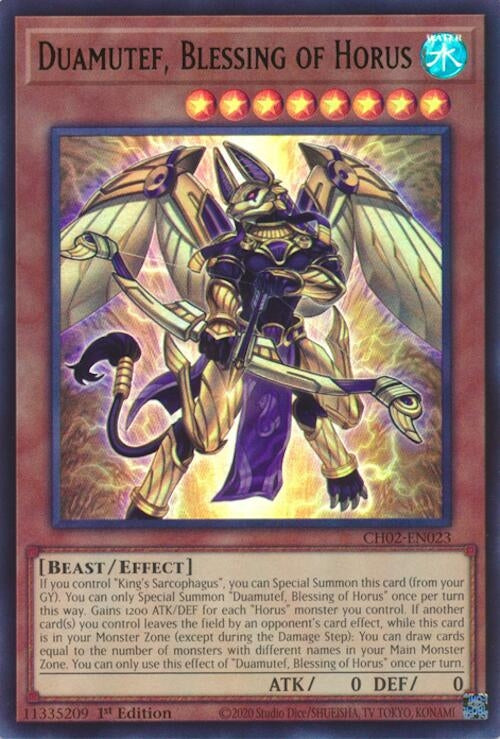 Image for Duamutef, Blessing of Horus (CH02-EN023) - YuGiOh