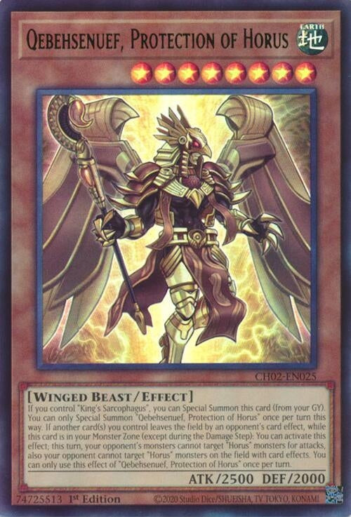 Image for Qebehsenuef, Protection of Horus (CH02-EN025) - YuGiOh
