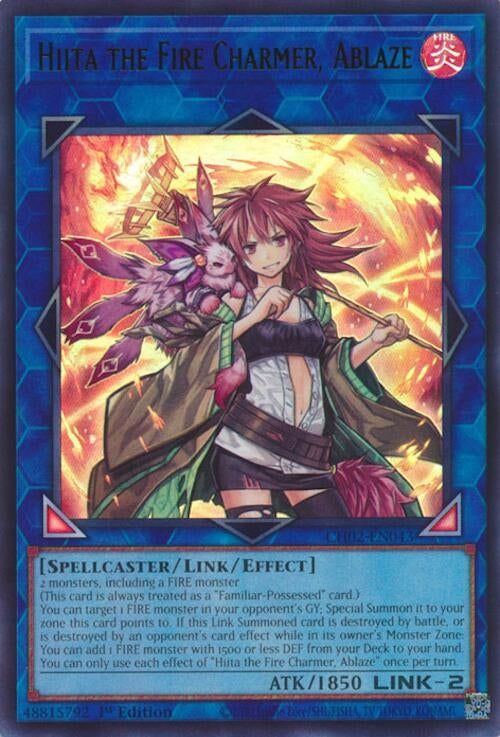 Image for Hiita the Fire Charmer, Ablaze (CH02-EN043) - YuGiOh