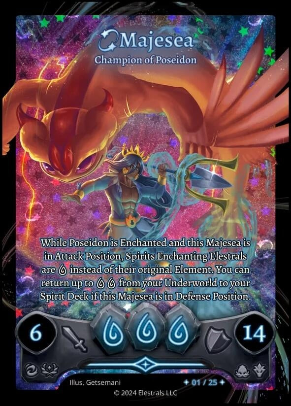 Image for Majesea - Champion of Poseidon (Serialized) (/25) - Elestrals