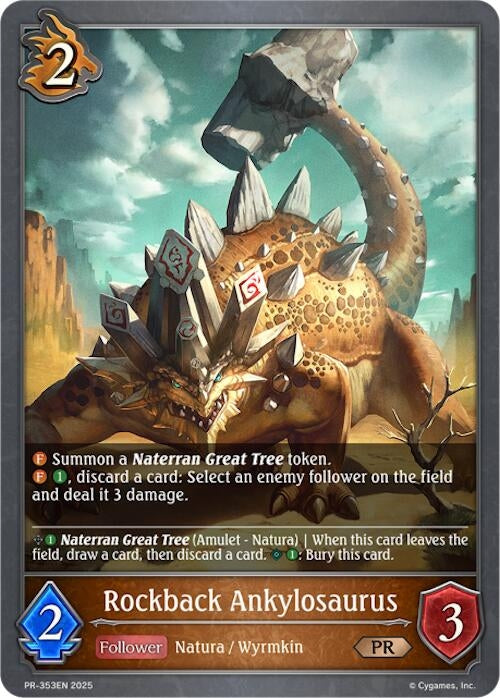 Image for Rockback Ankylosaurus (PR-353EN) - Shadowverse: Evolve