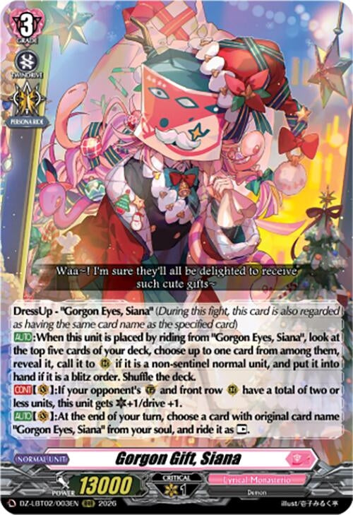 Image for Gorgon Gift, Siana (DZ-LBT02/003EN) - Cardfight Vanguard