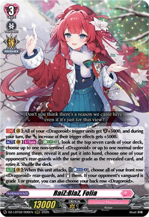 RaiZ:BlaZ, Folia (DZ-LBT02/006EN)