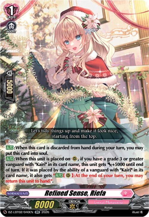 Image for Refined Sense, Riefa (DZ-LBT02/040EN) - Cardfight Vanguard