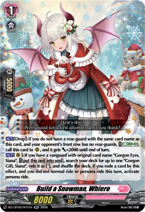Image for Build a Snowman, Whiero (DZ-LBT02/041EN) - Cardfight Vanguard