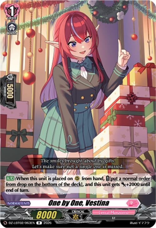 Image for One by One, Vestina (DZ-LBT02/063EN) - Cardfight Vanguard