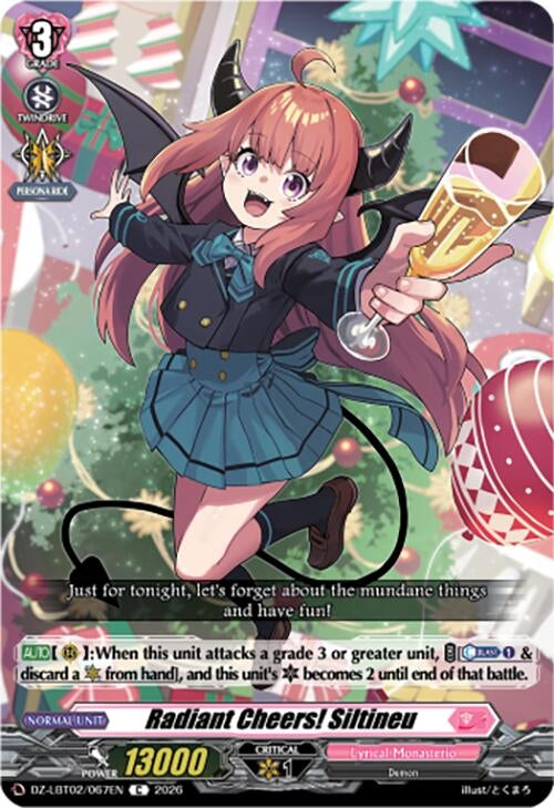 Image for Radiant Cheers, Siltineu (DZ-LBT02/067EN) - Cardfight Vanguard