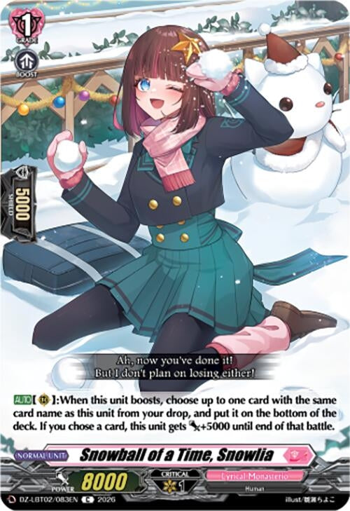 Image for Snowball of a Time, Snowlia (DZ-LBT02/083EN) - Cardfight Vanguard