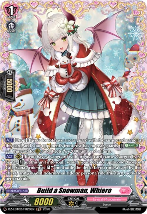 Image for Build a Snowman, Whiero (FR) (DZ-LBT02/FR20EN) - Cardfight Vanguard