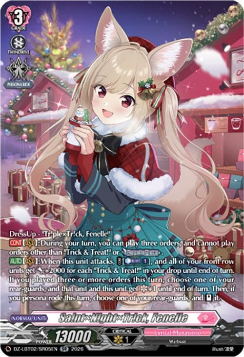 Image for Sa!ntN!ghtTr!ck, Fenelle (SR) (DZ-LBT02/SR05EN) - Cardfight Vanguard