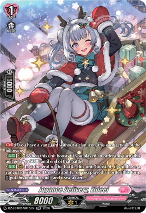 Image for Joyance Delivery, Eldeel (SR) (DZ-LBT02/SR15EN) - Cardfight Vanguard