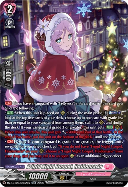 Image for Frigid Night Gospel, Heidemarie (SR) (DZ-LBT02/SR22EN) - Cardfight Vanguard