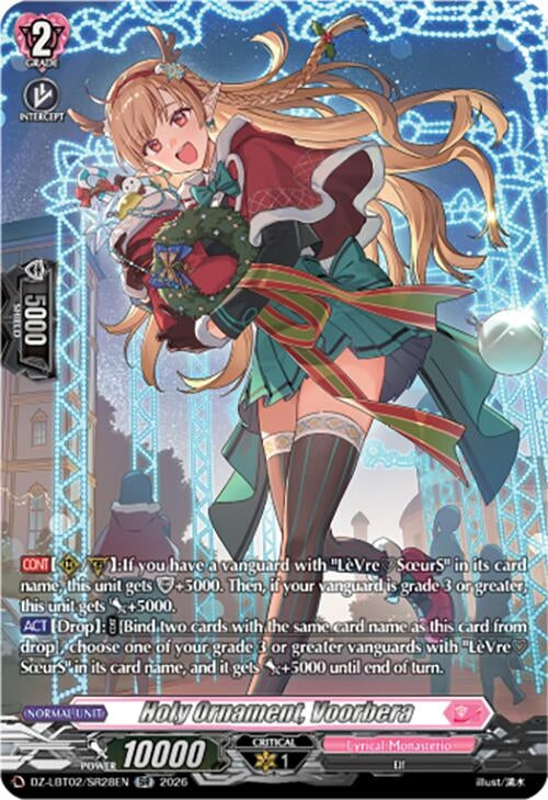 Image for Holy Ornament, Voorbera (SR) (DZ-LBT02/SR28EN) - Cardfight Vanguard