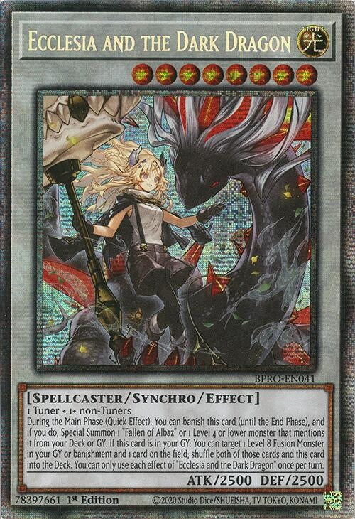 Image for Ecclesia and the Dark Dragon (Starlight Rare) (BPRO-EN041) - YuGiOh