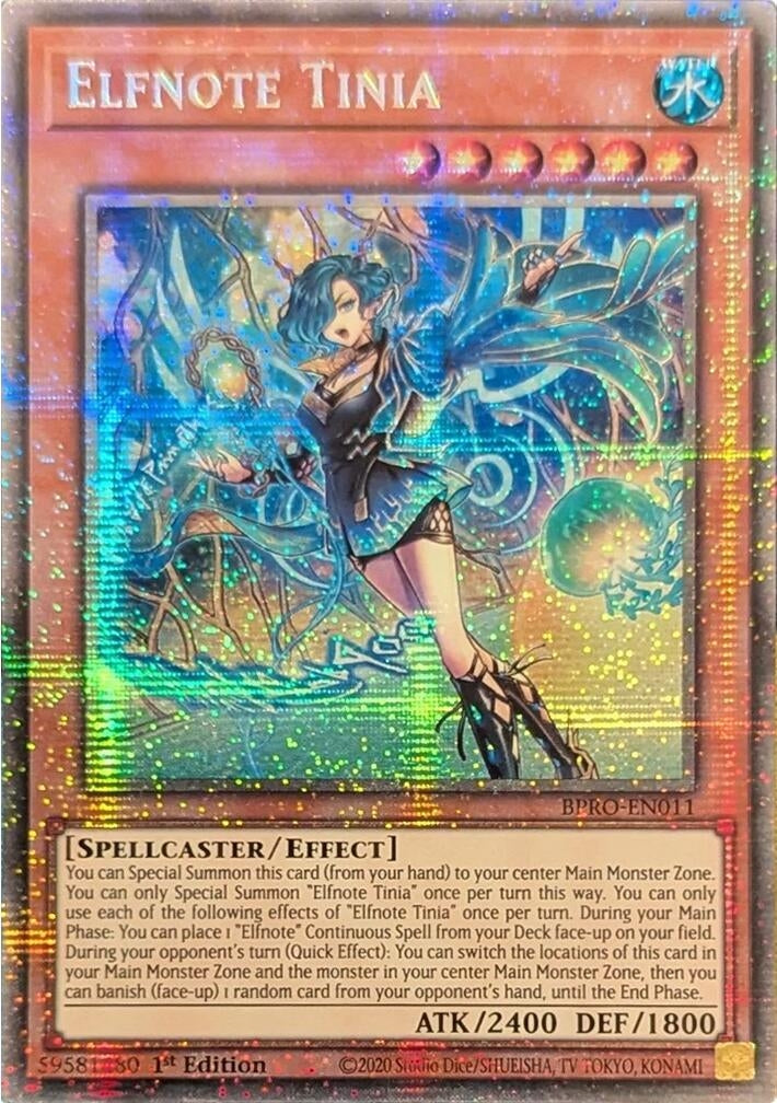 Image for Elfnote Tinia (Starlight Rare) (BPRO-EN011) - YuGiOh