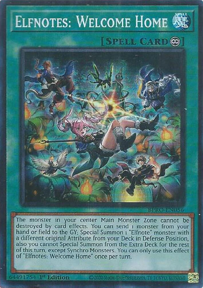 Image for Elfnotes: Welcome Home (BPRO-EN056) - YuGiOh