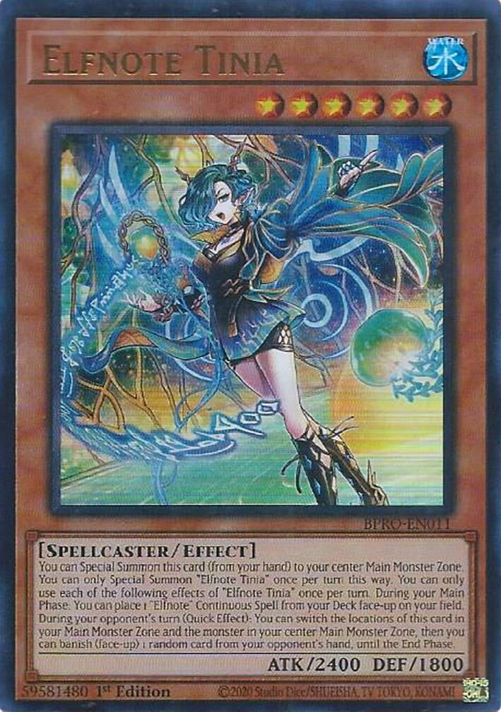 Image for Elfnote Tinia (BPRO-EN011) - YuGiOh