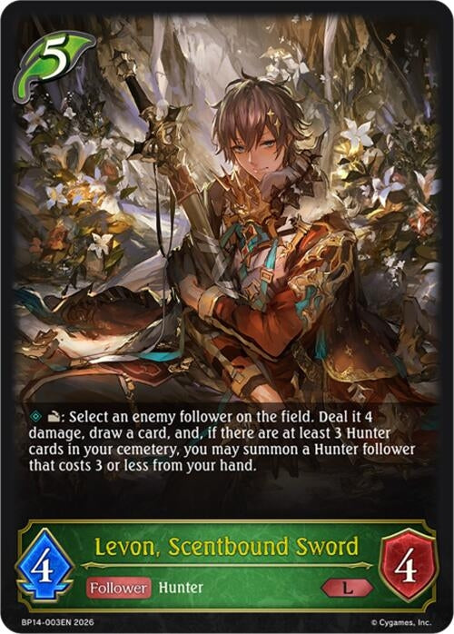 Image for Levon, Scentbound Sword (BP14-003EN) - Shadowverse: Evolve