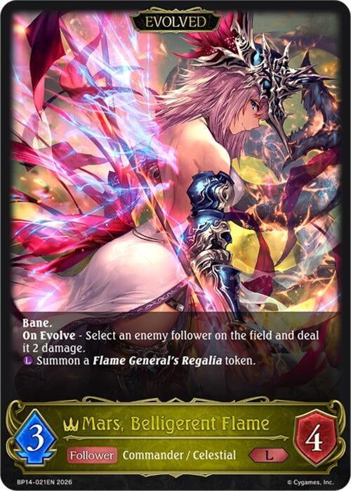 Image for Mars, Belligerent Flame (Evolved) (BP14-021EN) - Shadowverse: Evolve