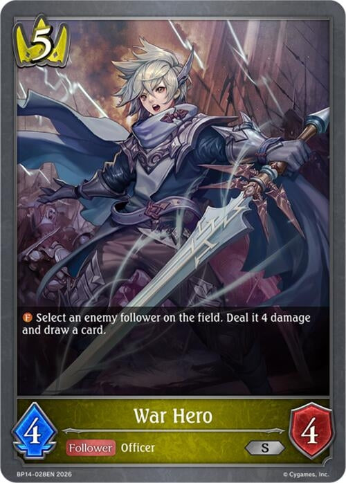 Image for War Hero (BP14-028EN) - Shadowverse: Evolve