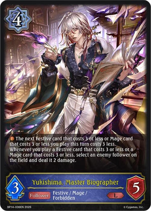 Yukishima, Master Biographer (BP14-036EN)