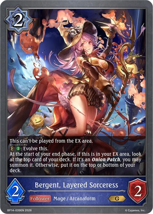 Image for Bergent, Layered Sorceress (BP14-039EN) - Shadowverse: Evolve