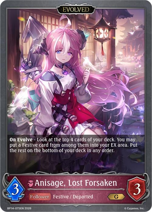 Image for Anisage, Lost Forsaken (Evolved) (BP14-075EN) - Shadowverse: Evolve