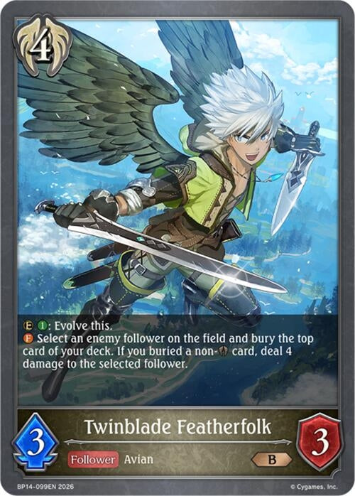 Image for Twinblade Featherfolk (BP14-099EN) - Shadowverse: Evolve
