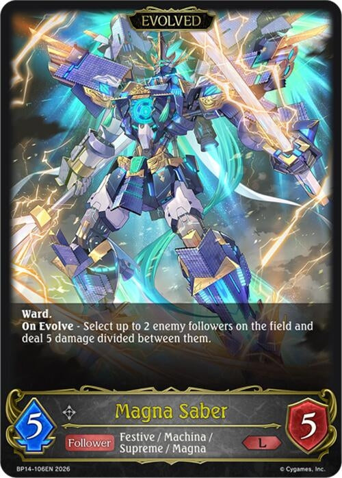 Image for Magna Saber (Evolved) (BP14-106EN) - Shadowverse: Evolve