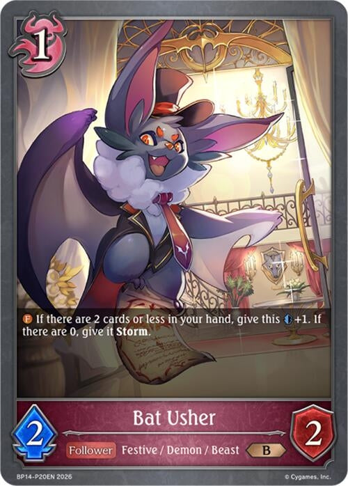 Image for Bat Usher - P20 (Foil) (BP14-P20EN) - Shadowverse: Evolve