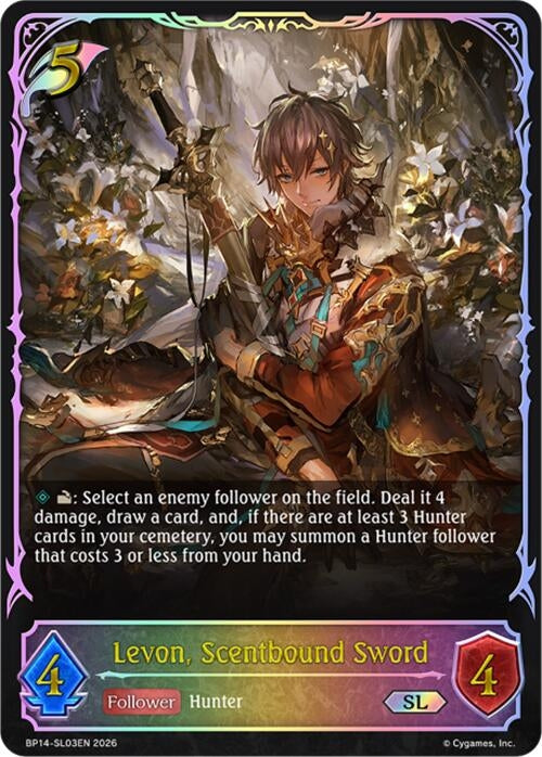Image for Levon, Scentbound Sword (SL) (BP14-SL03EN) - Shadowverse: Evolve