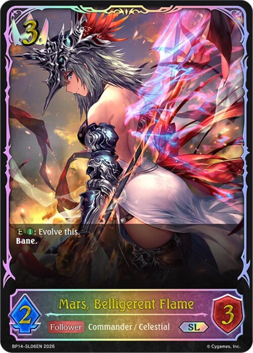 Image for Mars, Belligerent Flame (SL) (BP14-SL06EN) - Shadowverse: Evolve